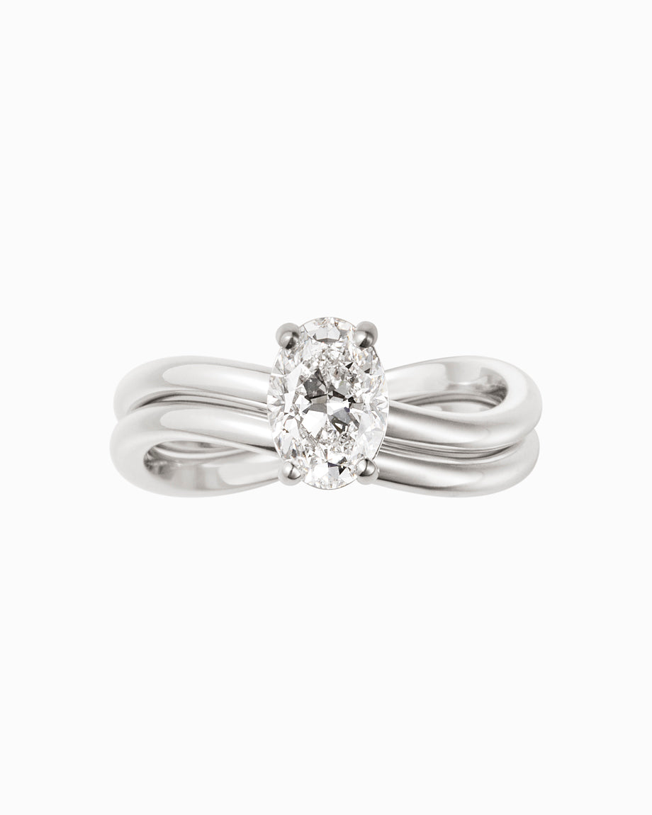 Ovale Diamant Blanc