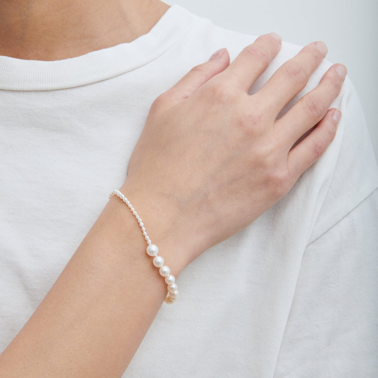 Petit Bracelet Peggy Blanc