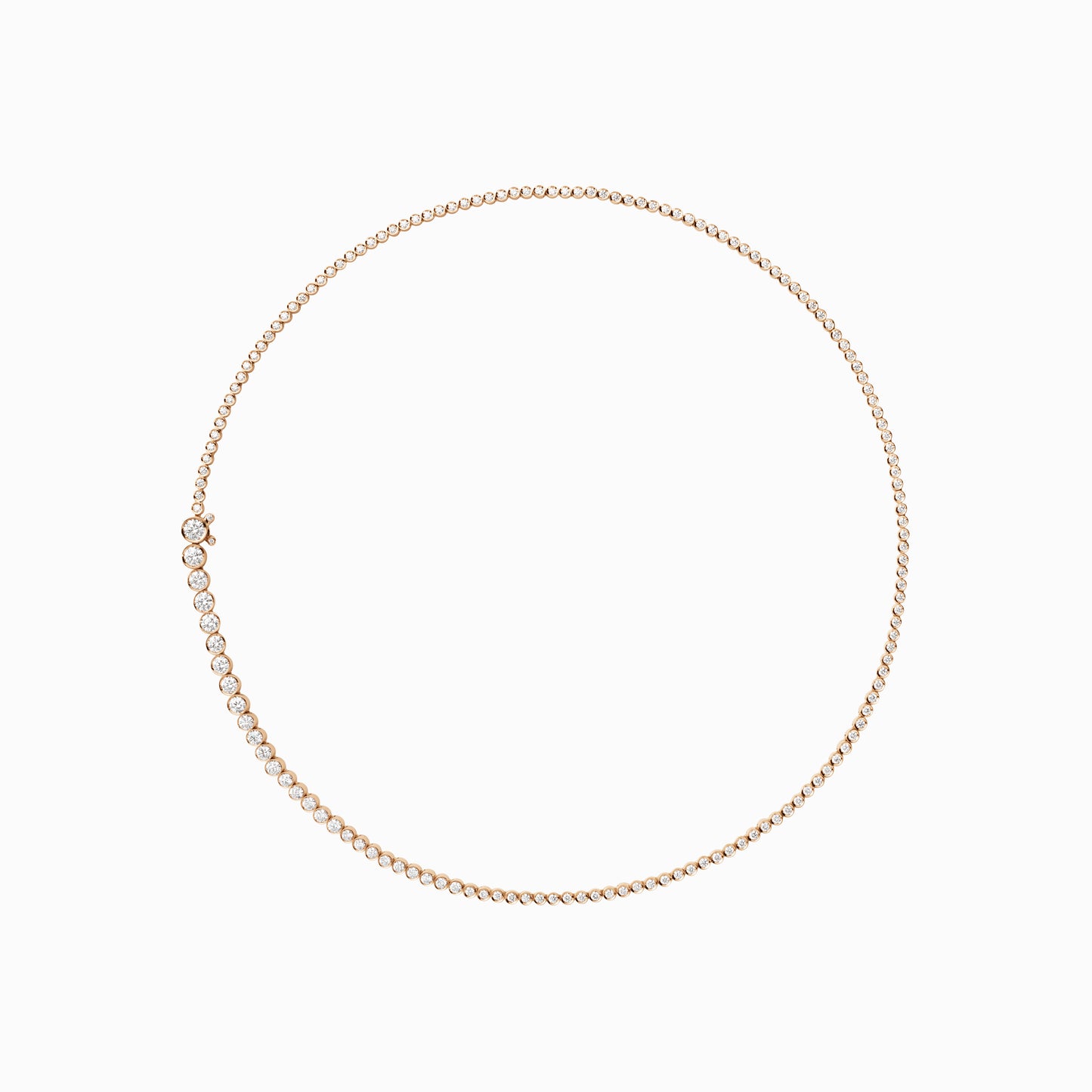 Collier de Tennis Classique Rose