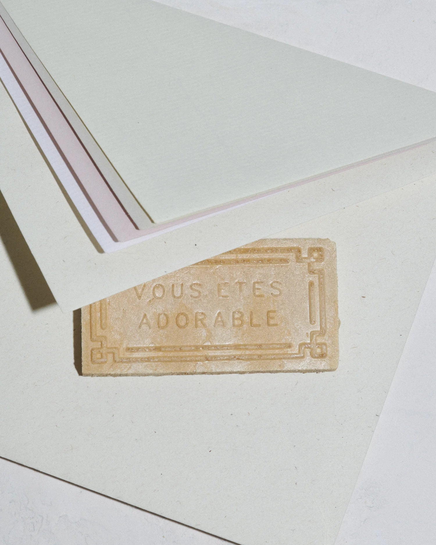 Inspiration image with note "vous etes adorable".