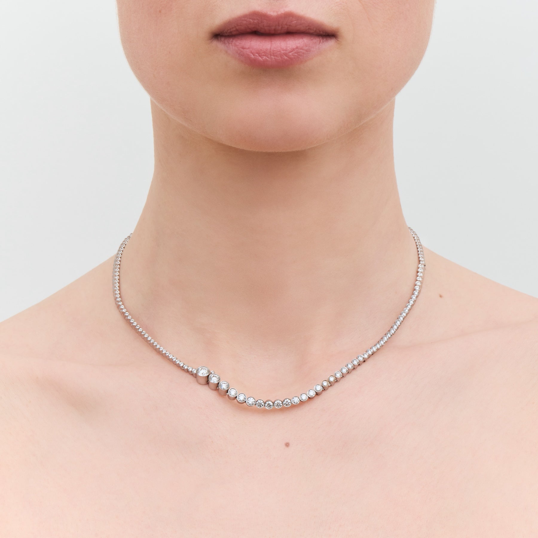 Collier de Tennis Blanc – Sophie Bille Brahe Inc.