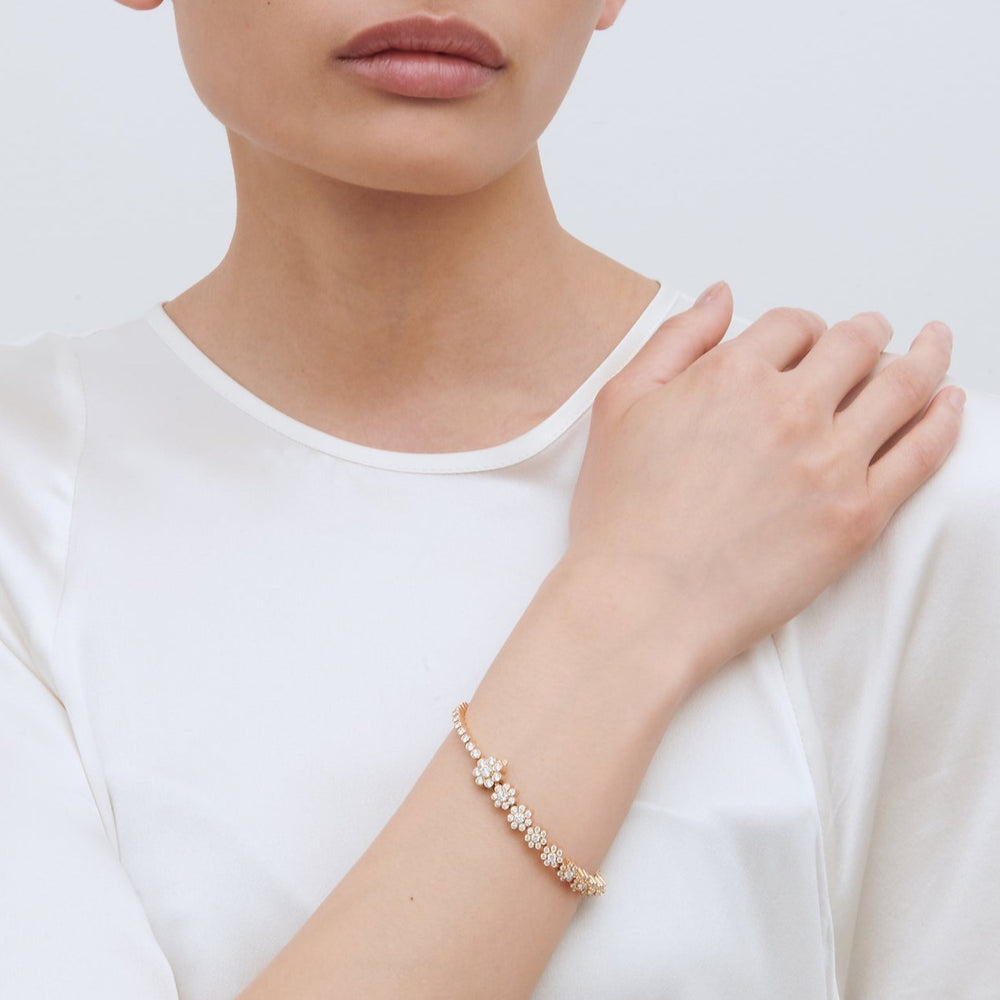 Fleur de Tennis Bracelet