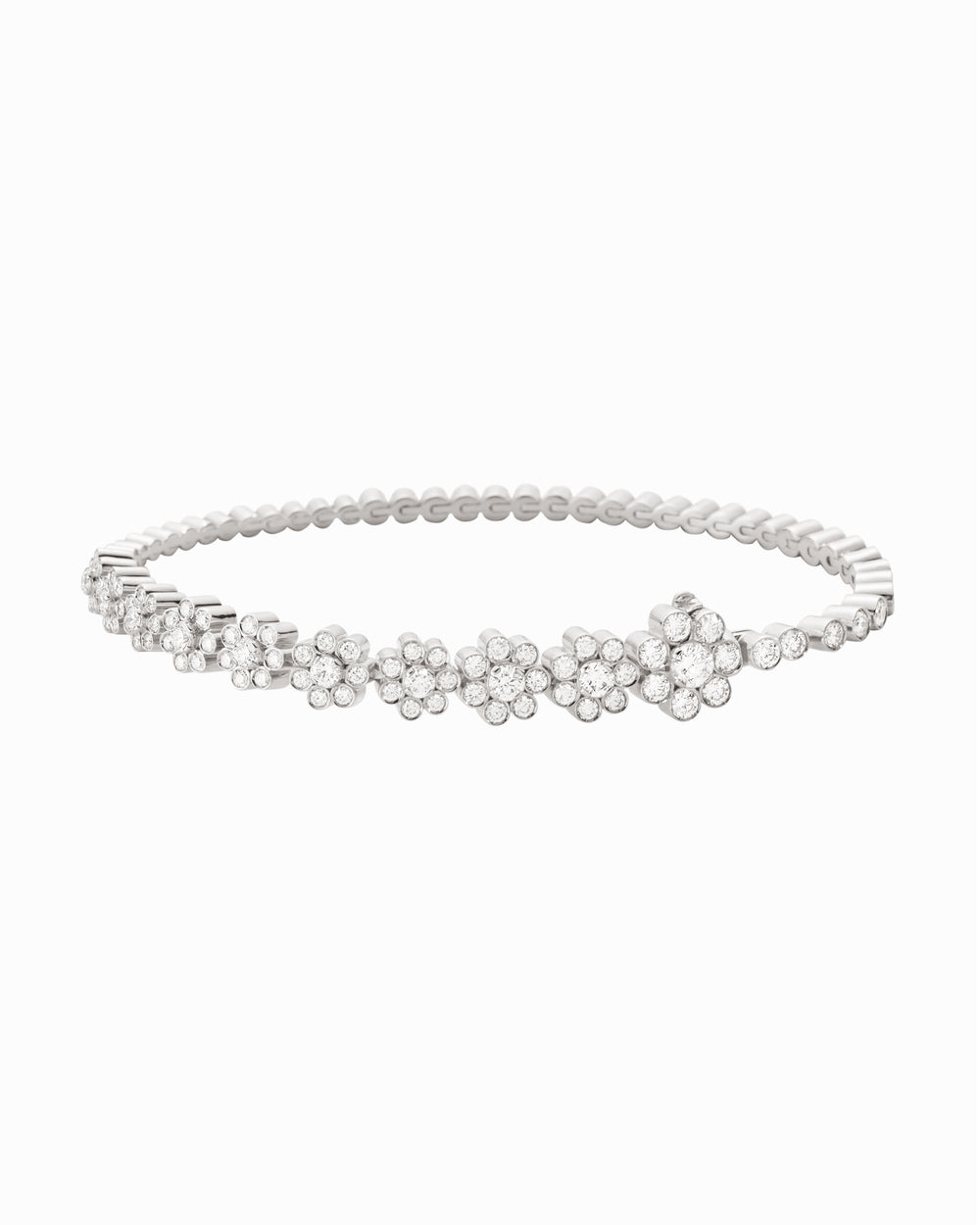 Fleur de Tennis Bracelet Blanc