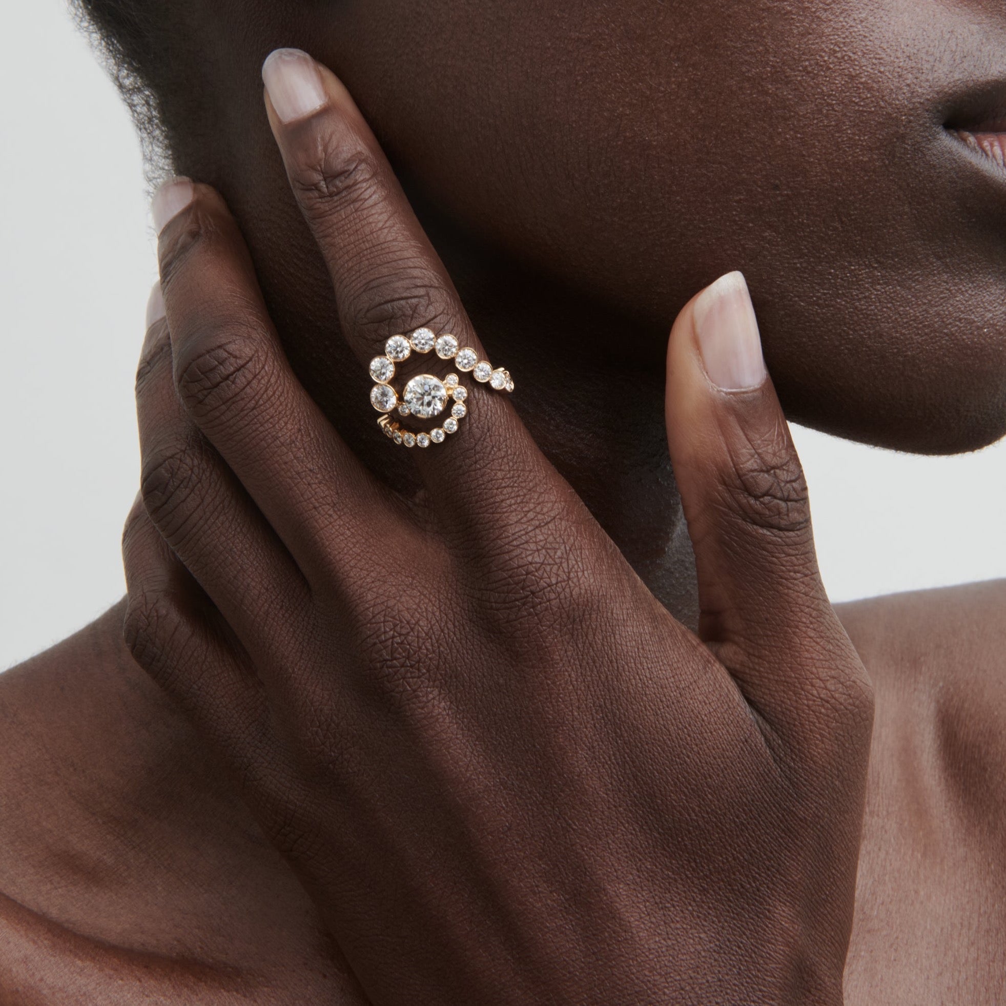 【SOPHIE BILLE BRAHE】オランジェリートロワ 18金 ダイヤモンド Sophie Bille Brahe Gaia ダイヤモンド リング 18Kリサイクル