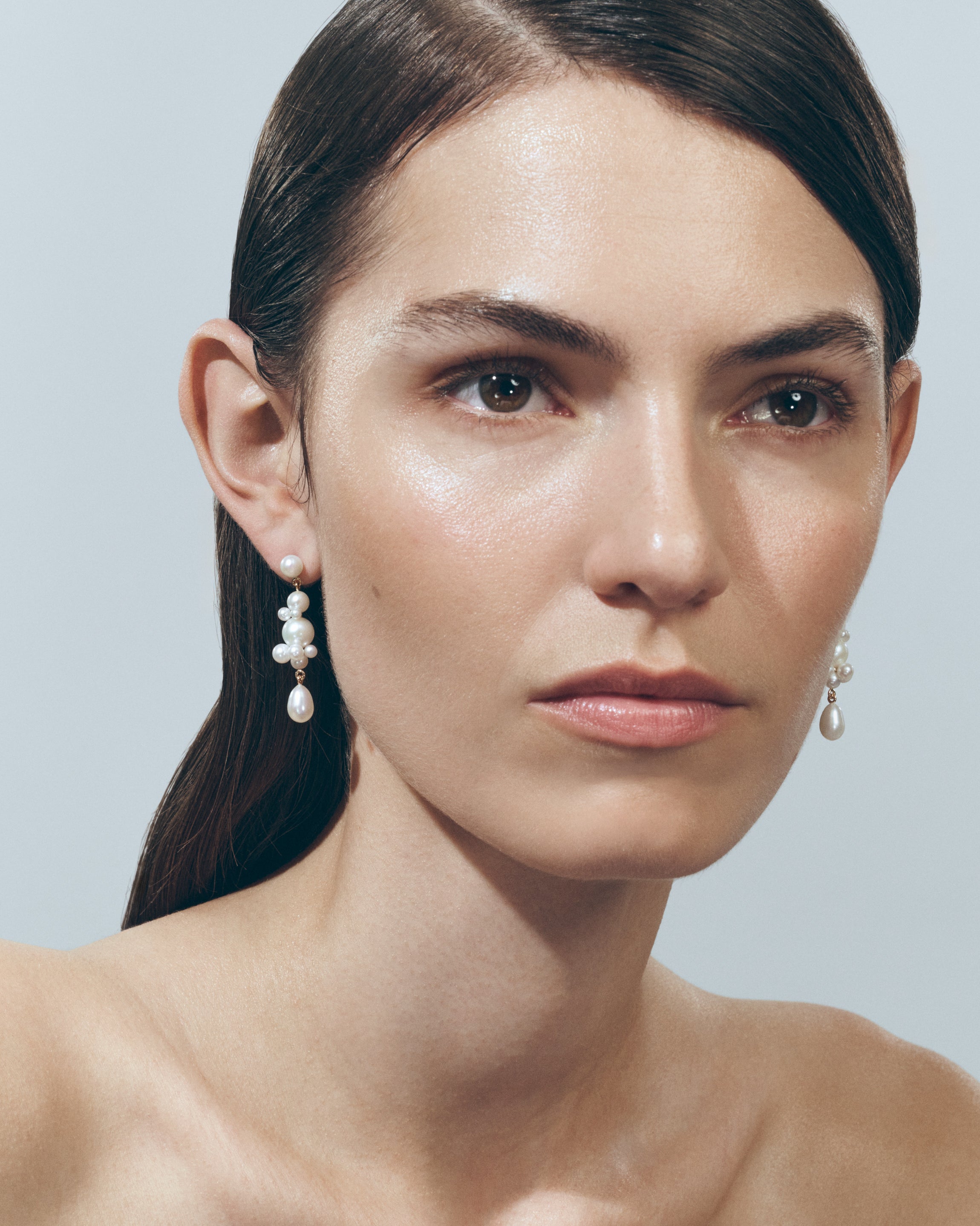 Sophie Bille Brahe フラワーパールピアス（両耳） Petite Perle Splash – Sophie Bille Brahe Inc.