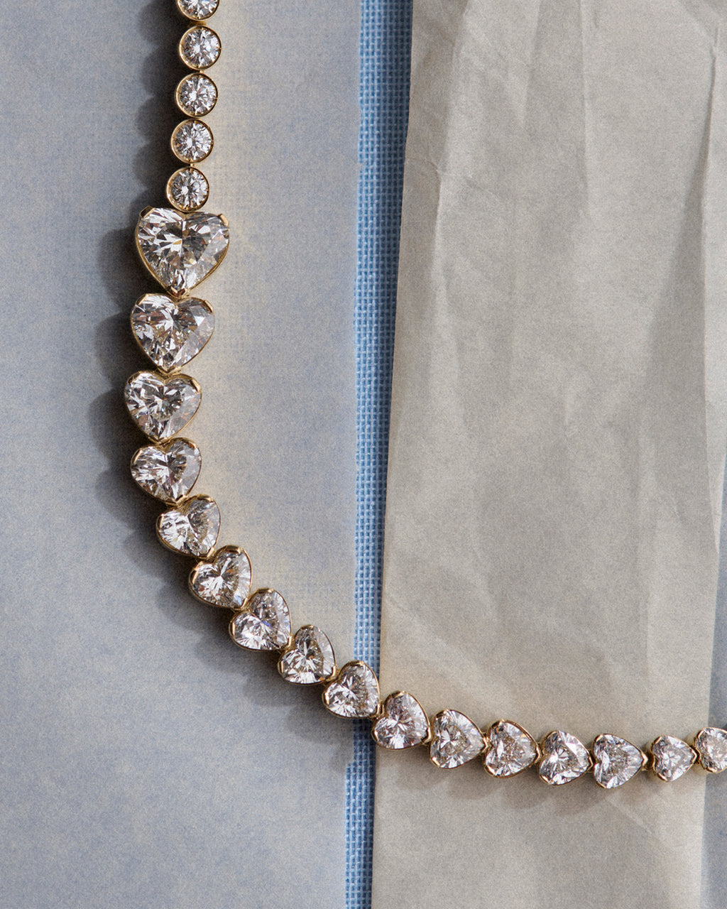 Coeur de Tennis diamond necklace.