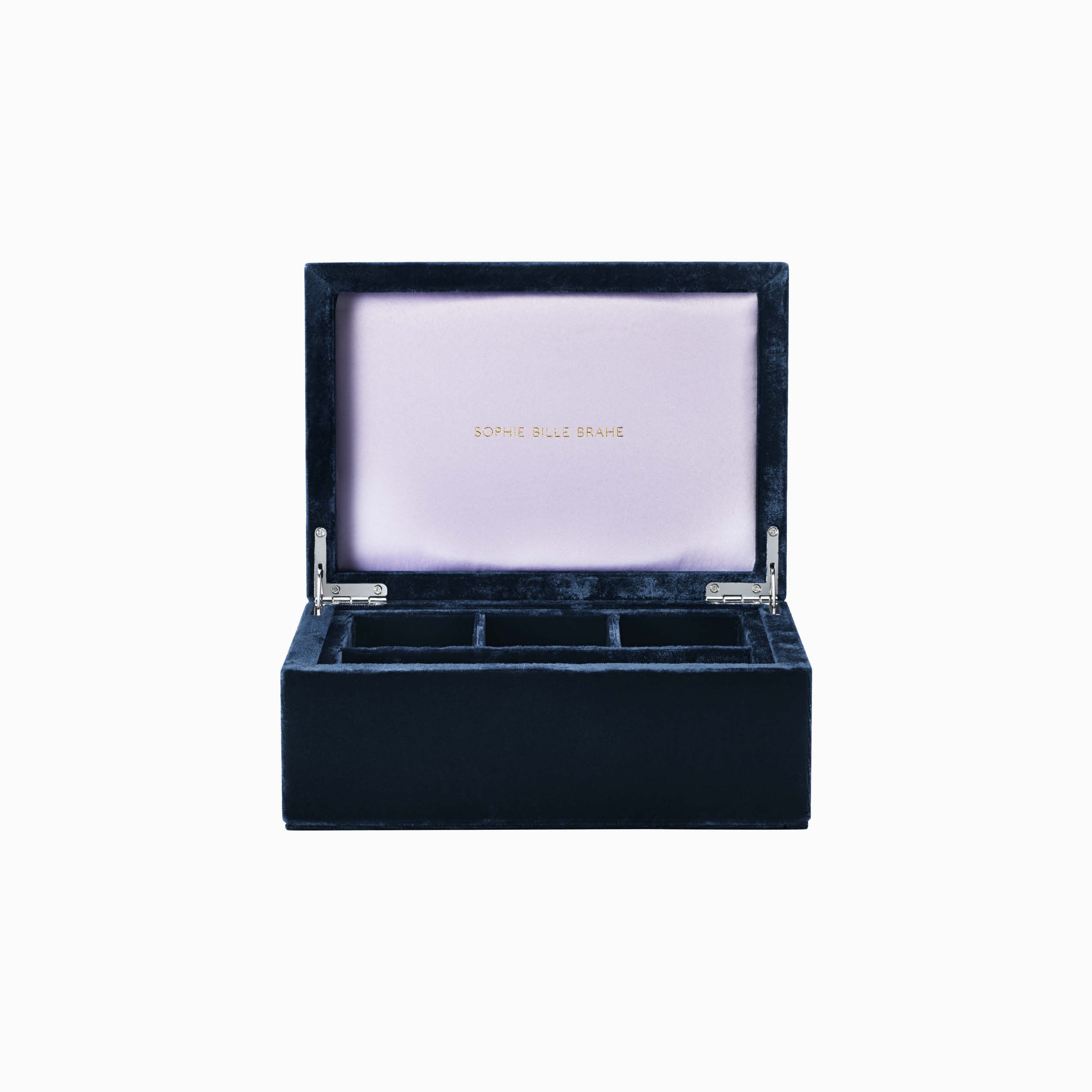 SOPHIE BILLE BRAHE ジュエリーケース ネイビー Tresor Grande Iris – Sophie Bille Brahe Inc.