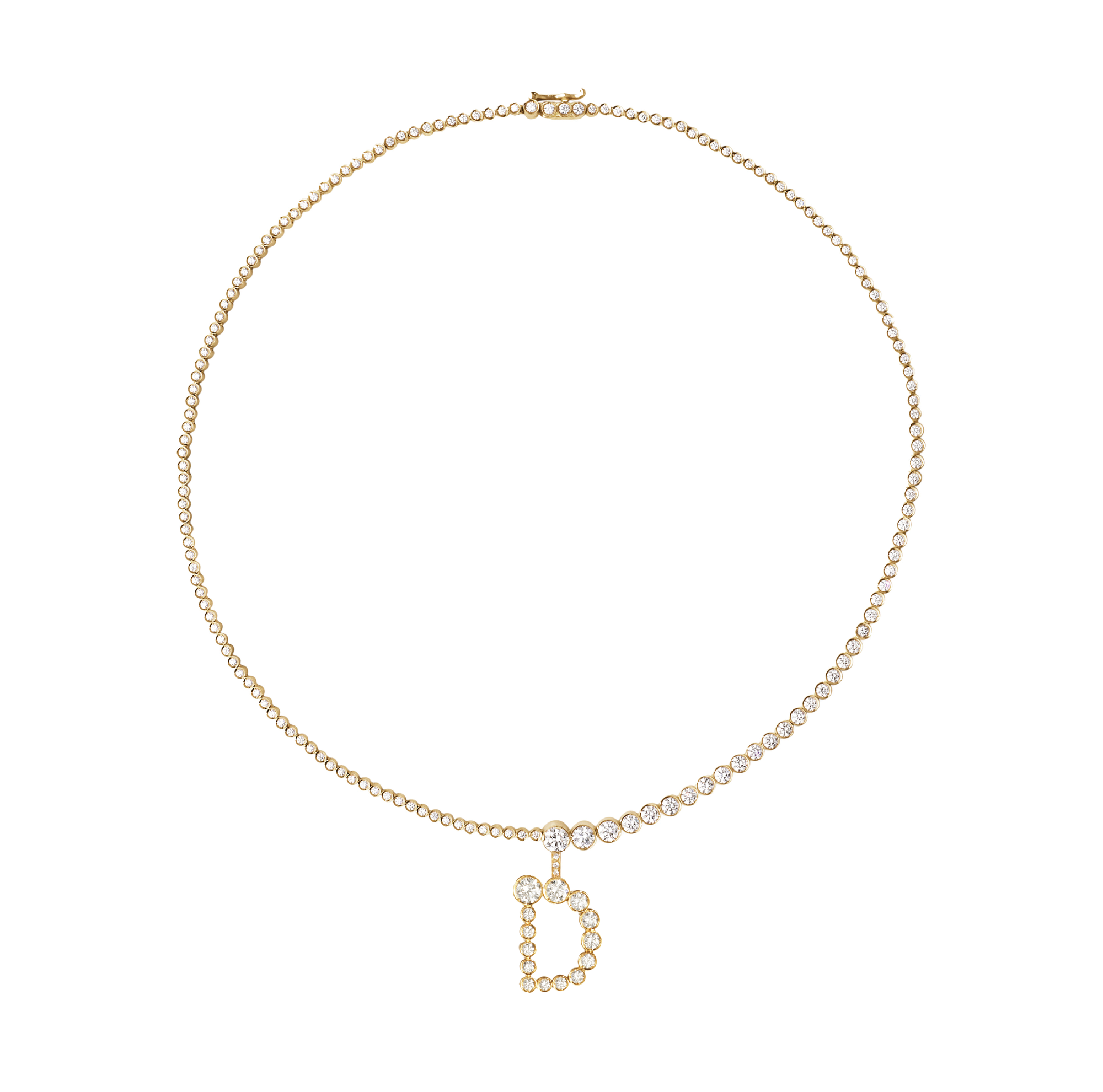 Collier de Tennis Lettre
