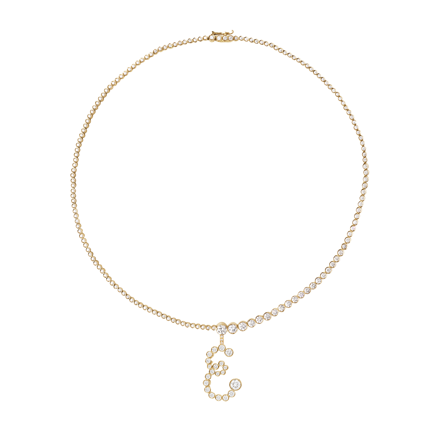 Collier de Tennis Lettre