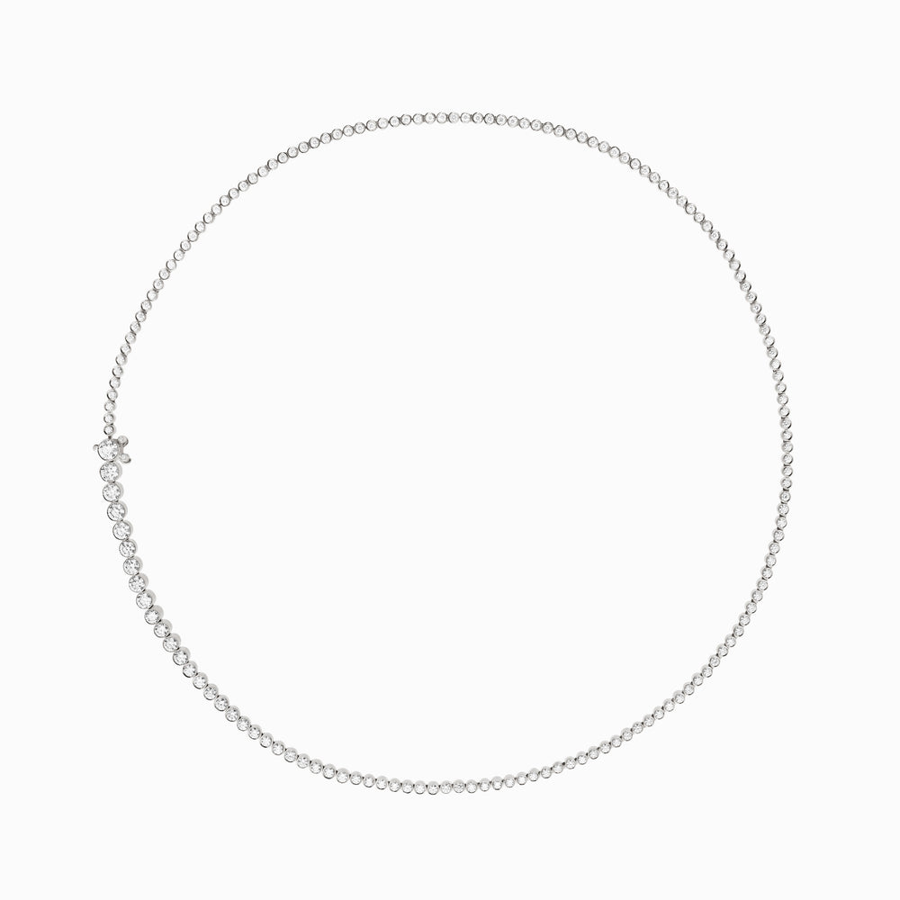Collier de Tennis Classique Blanc