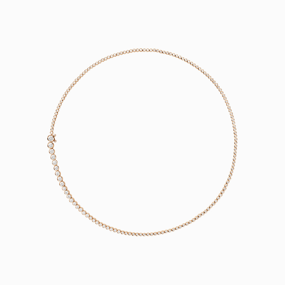 Collier de Tennis Classique Rose